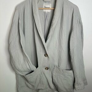 Madewell Women's Light Gray  Blazer
